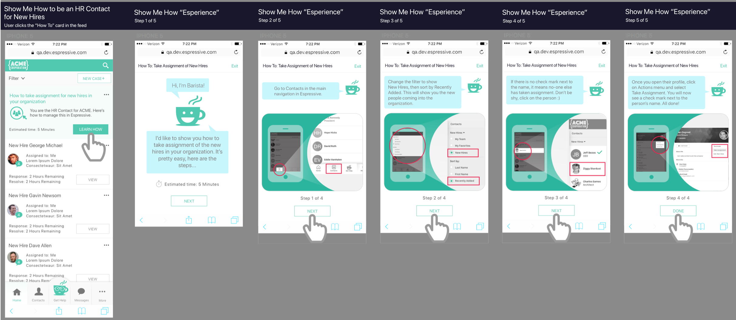 Espressive “Show Me How” workflow.