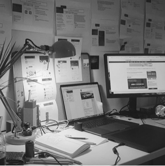 My first desk in Palo Alto.