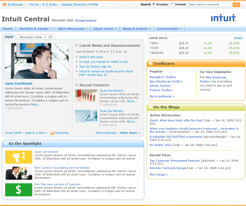 Intuit intranet.