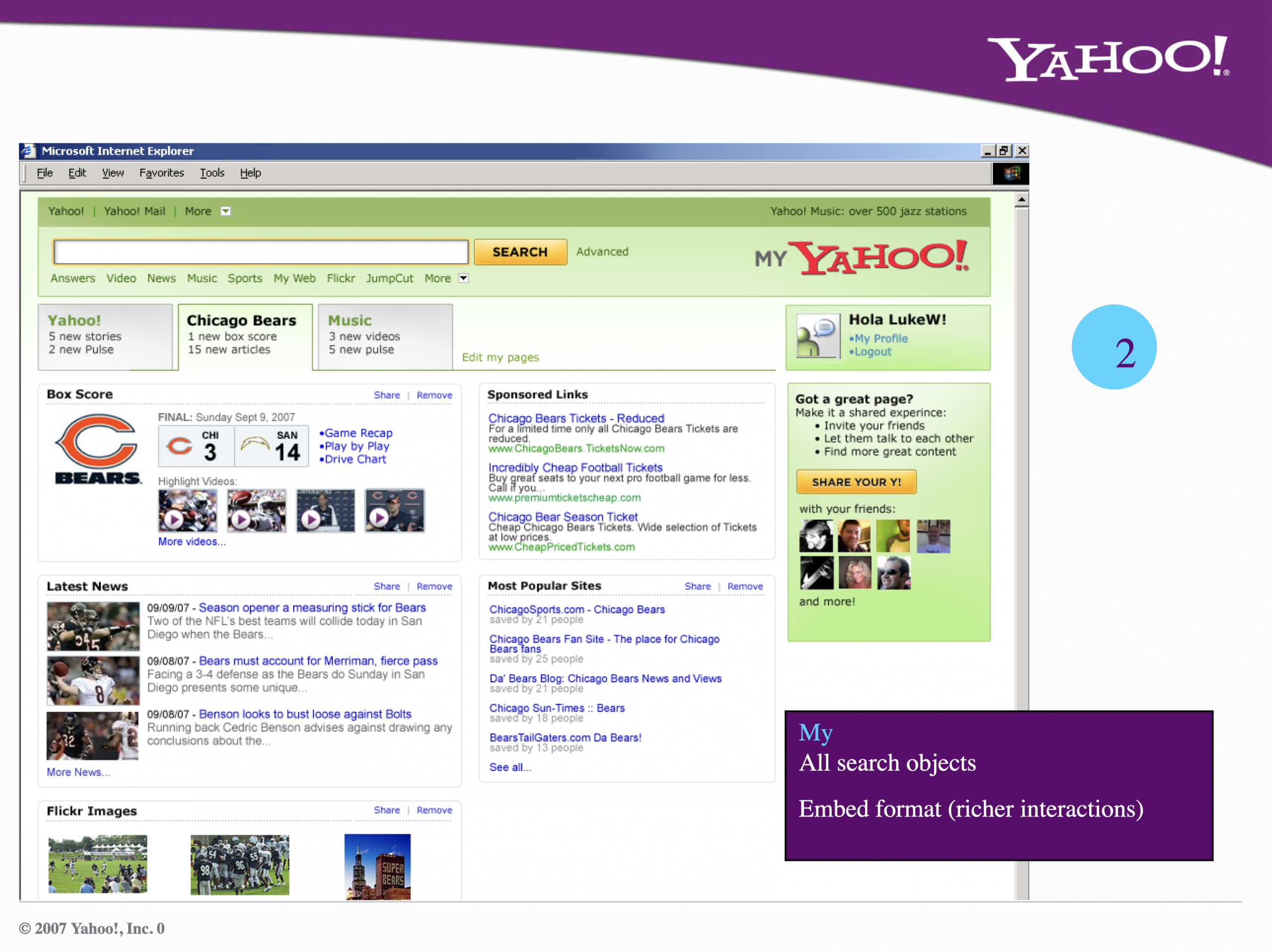 My Yahoo! embed.