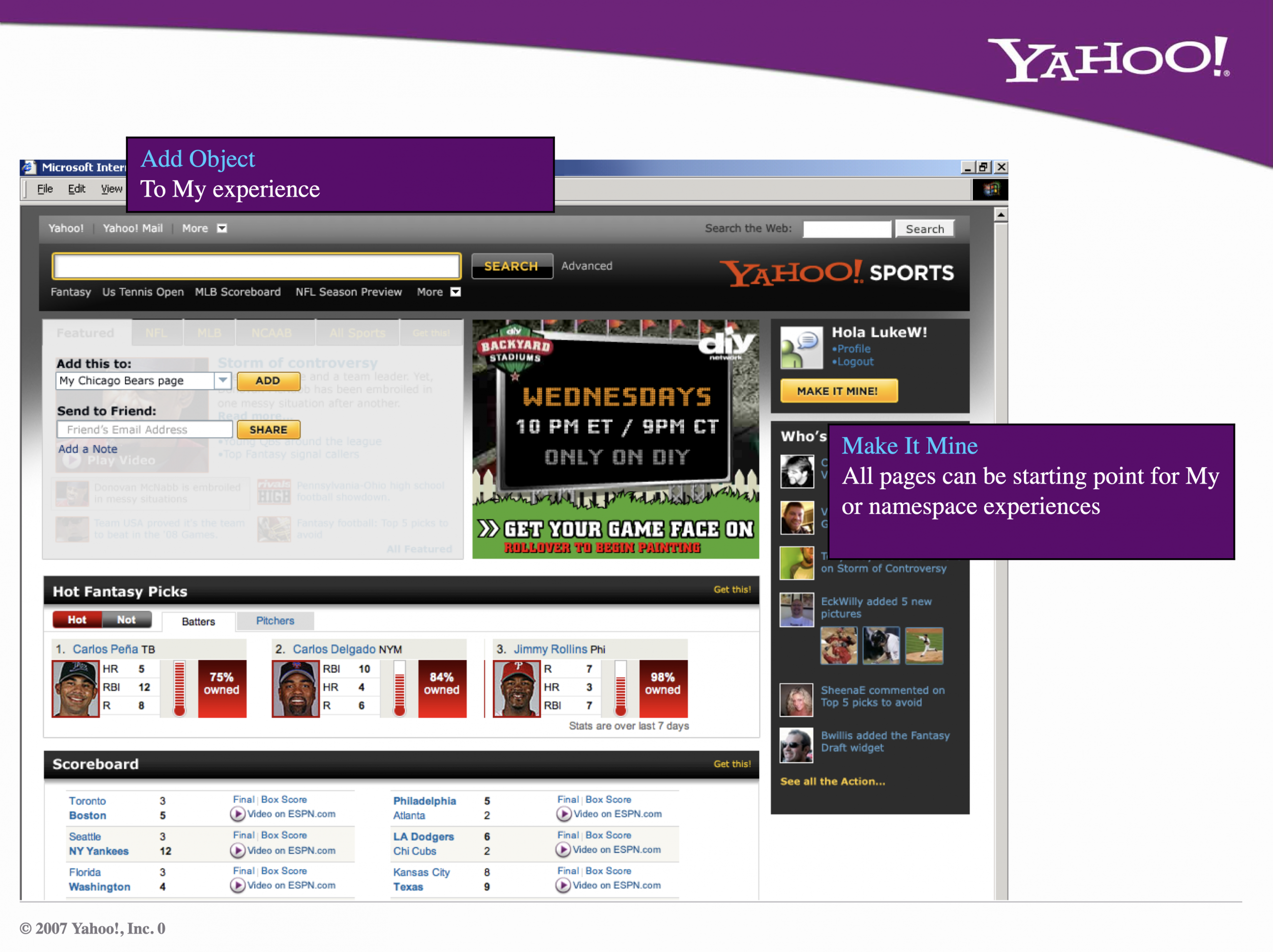 Add Object experience.