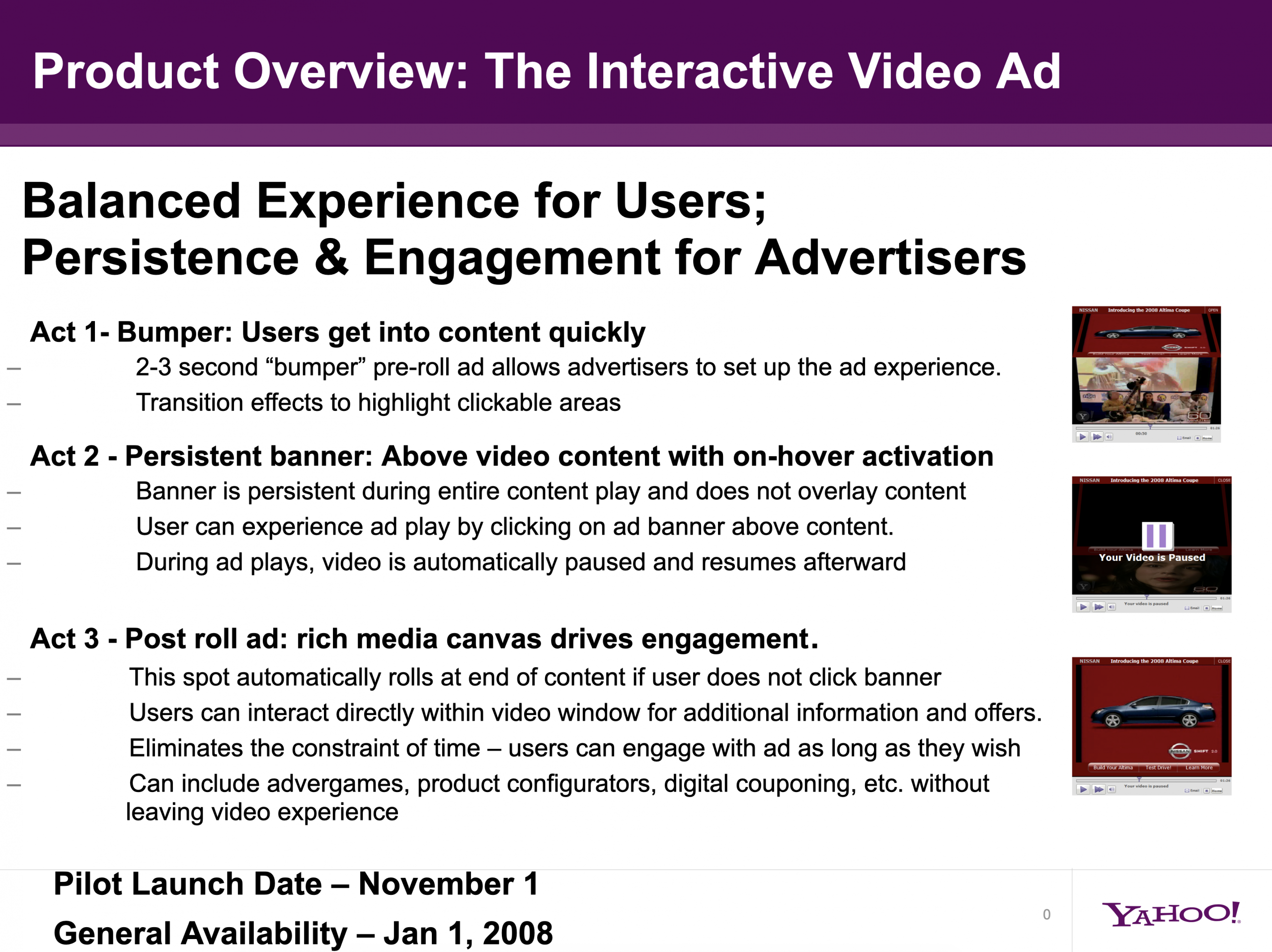 Interactive video ad.