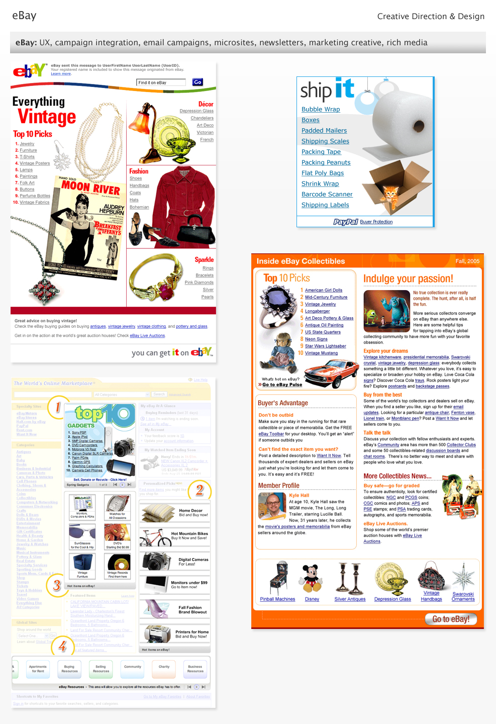 eBay marketing UX.