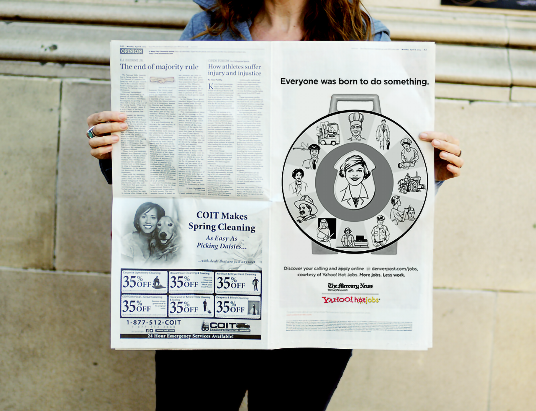 HotJobs newspaper.