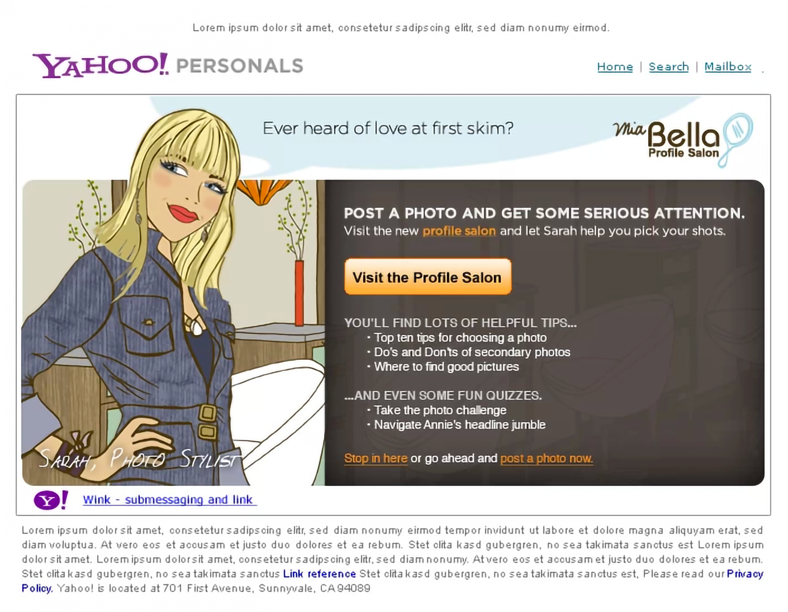 Mia Bella Profile Salon email.
