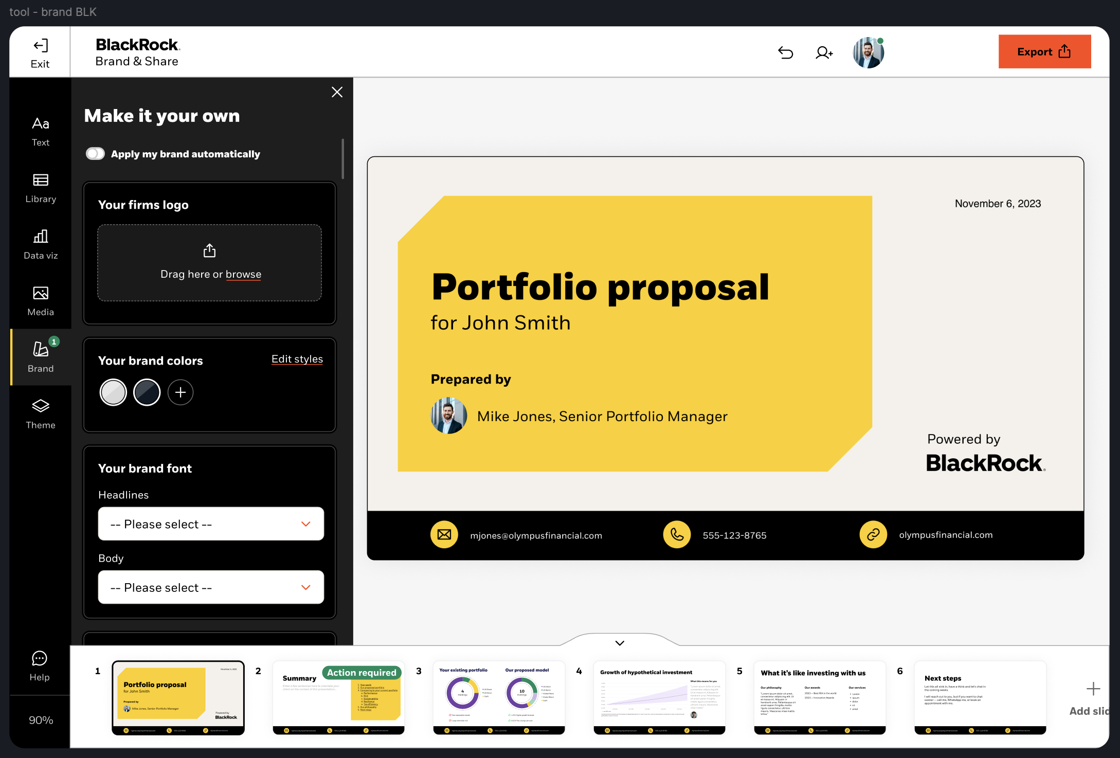 BlackRock — work sample