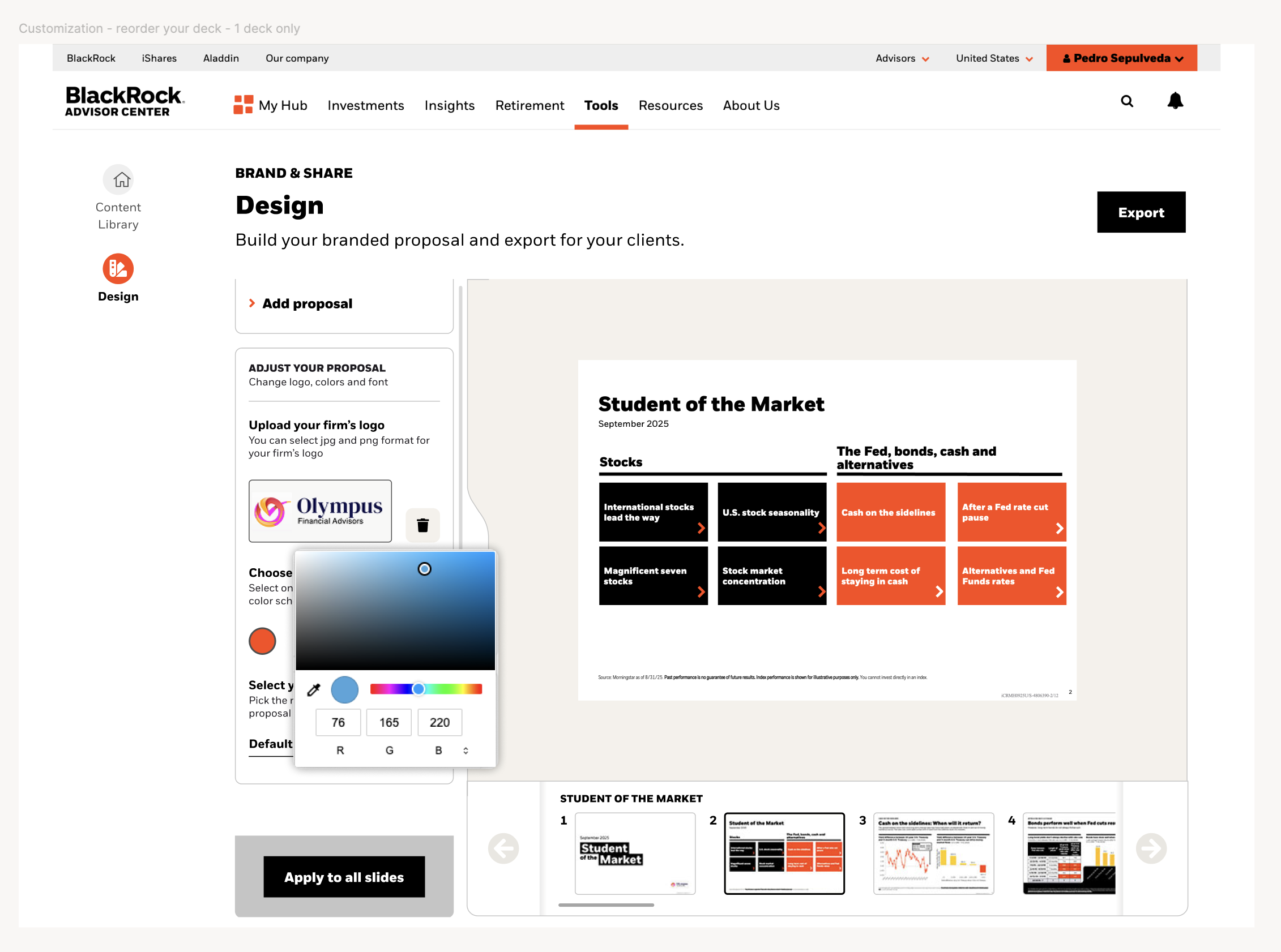 BlackRock — work sample
