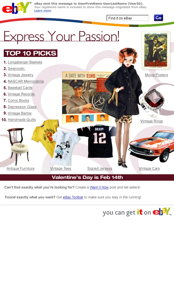 eBay email campaigns — photo 1 of 18