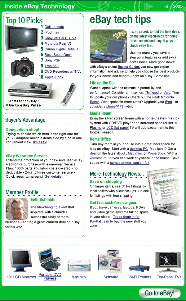 Inside eBay newsletters — photo 10 of 13
